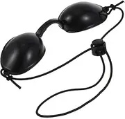 Baluue Tanning Goggles Eye Protection Glasses Flexible Tanning Eyeshields Eyeshields Individual Tanning Eye Protection Silicone Goggle for Men Women, Black