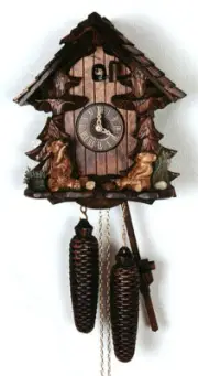 Cuckoo Clock Black Forest House, Bears 2.0400.01.C NEW