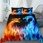 Fire Of Dragon Single Twin Double Queen King Super King Size Duvet Cover Set