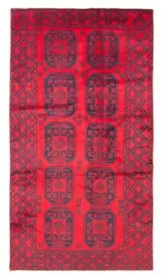 Traditional Vintage Hand-Knotted Carpet 3'7" x 6'8" Wool Area Rug