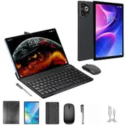 Android 13 Tablet 10.1 Inch Octa Core 8GB RAM 256GB ROM 12000mAh Battery HD Screen Keyboard Mouse Included Color Black