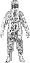 Heat Resistant Suit Anti Thermal Radiation Suit 1000-1200 Degree Fireproof Composite Aluminium Foil Coveralls
