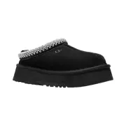 Womens UGG Tazz Slippers - Black Suede, Size 6 US [1122553]