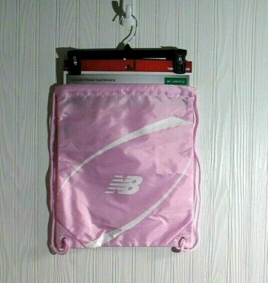 New Balance Drawstring Sackpack Pink NEW