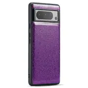 For Google Pixel 8 Pro Case Glitter Pu Leather Coated Pc+tpu Phone Cover