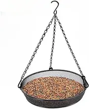 1pcs Metal Mesh Platform Feeders for Birds, Hanging Bird Feeder Dispenser,Hanging Tray,Bird Platform Seed Tray