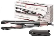 Remington Curl&Straight Confidence 2-in-1 Multistyler [Upgrade] (Curved Styling Plates for Straightening, Curling and Waving) 150-230°C, Hair Straightener S6606B [Amazon Exclusive]