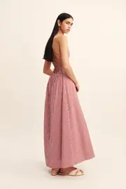 LORI DRESS - RED GINGHAM