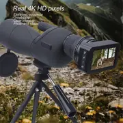 Telescope Eyepiece Camera for Astronomy 4K 3 Inch Color Display Electronic Eyepiece for Astrophotography Planetary Black