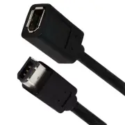 IEEE 1394 6Pin Female to 1394b 6 Pin Male Firewire 400 Cable Cord Adapter Plug
