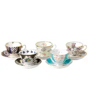 Royal Albert 100 Years of Royal Albert 1900-1940 5pc Teacup & Saucer Set with $32 Credit