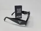 Prada Sunglasses Rectangle PR 17WS 1AB2B0 Black/Grey Mirror Silver New in Box