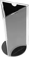 Acrylic Sign Holder Tabletop Rotatable Menu Display Stand Double Sided Table Card Holder for Restaurant Office and Events Acrylic Design