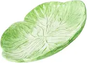 Homoyoyo Children's Dinner Plate Set Ceramic Chinese Cabbage Motif and Non-Slip for Family Gatherings