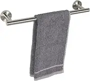 Bath Towel Bar - Thicken Stainless Steel Bathroom Towel Holder, Towel Rod for Bathroom Heavy Duty Wall Mounted Towel Rack Hanger (Silvery, One Size)