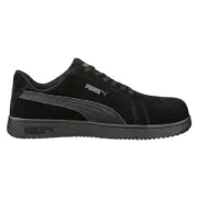 Puma Safety Iconic Low Composite Toe Eh Work Shoes Black Suede Size 9.5 Men- NEW