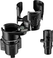 OUTXE Dual Car Cup Holder Expander, Multifunction Drink Adapter Adjustable Expandable Cupholder for Seat Automotive Auto Truck RV, Compatible with Yeti, Hydroflask 20/24/30/32/40 Oz Water Bottles
