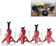 4pcs RC Car Scale Jack Stands,Mini Toy 3Ton 6 Ton Jack Stand for D90 Axial Wraith Scx10 1/10 RC Crawler Car