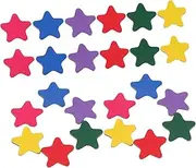 HOODANCOS 140pcs Whiteboard Star Magnets: Fridge Colored Star Magnets for Reward Office Kitchen Classroom Decoration