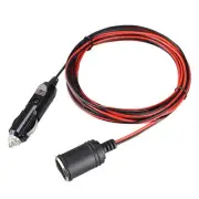 12V 24V 15A Heavy Duty Car Lighter Socket Male Female Extension Cord 6076