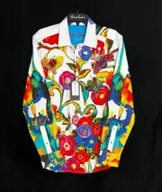 Robert Graham THE BEGILDED Large LIMITED EDITION $498 NWT Classic Fit