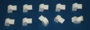 LEGO NEW 1x2x1.33 White Brick with Curved Top (10x) 609101 Brick 6091