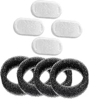 ERINGOGO 8Pcs Cat Fountain Replacement Filters Activated Carbon Water Filters for Pet Water Fountains Easy to Install Compatible with Various Dispensers Ensures Clean Drinking Water