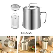 Oil Strainer Pot Deep Fryer Pot with Frying Basket, Fine Mesh Strainer, Kitchen