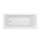 Decina Metro Bath 1650mm with Ezi Frame Support Fitted (EZF002) Gloss White ME1650WFRAME