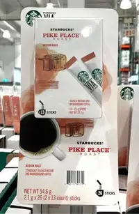 在飛比找Yahoo!奇摩拍賣優惠-Starbucks 星巴克 派克市場即溶研磨咖啡 2.1公克