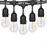 Milano Decor Edison Globe Solar Powered Lamp String Lights -- 20 Lights