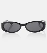 [Gucci] Gucci Interlocking G oval sunglasses One Size black