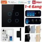 Smart Light Switch Wall WiFi RF Touch Glass Panel Timer Tuya Alexa Google APP AU