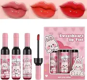 Lip Gloss Set | 3 Colors Moisturizing Tinted Lip Gloss,Beauty Supplies, Wine Bottle Shape, Long-Lasting Daily Makeup For Women Girls