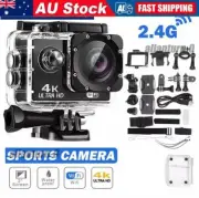 4K Sport Go Pro 170° Action Camera Ultra HD 20MP WiFi Waterproof Remote Control