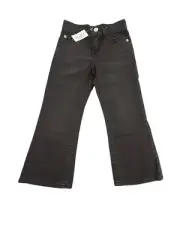 The Children's Place Jeans Boys Size 5 Bootcut Black Onyx Denim Pants Adjustable