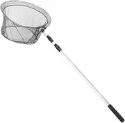 Fishing Net - Telescopic Handle Fishing Landing Net,Multi-Purpose Catching Releasing Aluminum Alloy Gear for Beach, River, Lake, Stream, Pond, Reservoir