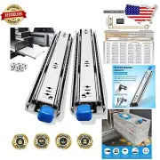 Heavy Duty Locking Drawer Slides - Full Extension Rails 22-inch, 235 lb Capacity
