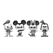 Funko Disney Classics Mickey & Friends Black White 4 Pack POP! Vinyl Figure