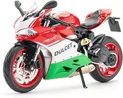 1 12 for Ducati 1199 Alloy Motorcycle Model Simulation Metal Toy 17.5CM Green Tabletop Decoration Male Boy