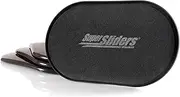 Super Sliders 5 3/4" x 9 1/2" Oval Reusable Furniture Sliders for Carpet - Effortless Moving and Surface Protection, Brown (4 Pack)