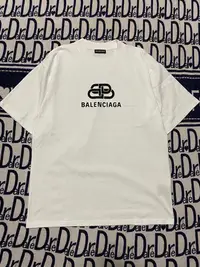 在飛比找Yahoo!奇摩拍賣優惠-Balenciaga巴黎世家短袖T恤，白色寬松版型，簡約百搭