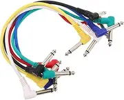 HEATSHAKING Sturdy Electric Guitar Cable 30cm Guitar Pedal Patch Cord Audio Effect Cable for Studio Stage Accessories
