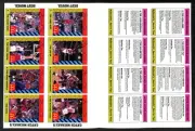 Michael Jordan 1990 McDonald's Raspberry Uncut Sheet w/ Joyner-Kersee Bulls Rare