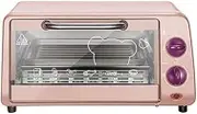 10L Mini Countertop Electric Oven Oven Multifunctional Small Household Baking Machine Cooking Grill, Bake, Toast, Rotisserie 30 Minutes Timer Tempered Glass Door 800W