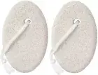 Natural Pumice Stone for Feet, 2 Pack Lava Pedicure Tools Hard Skin Callus