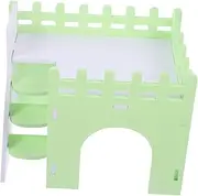 ERINGOGO Decorative Guinea Pig Hideout Hamster Villa Safe Round Edges for Small Pets