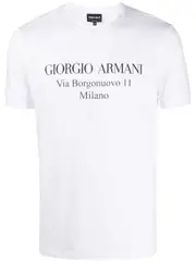 [Giorgio Armani] Giorgio Armani-T-Shirt Borgonuovo 11 In Jersey Di Cotone-Uomo 54