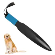 Dog Break Stick Nylon Rubber Versatile Stress Relief Easy to Use Dog Bite Training Stick Chew Toy with Black Lanyard for Backyard Garden Blue Handle