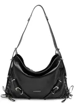 Givenchy Voyou Corset Leather Shoulder bag - Black ONE SIZE